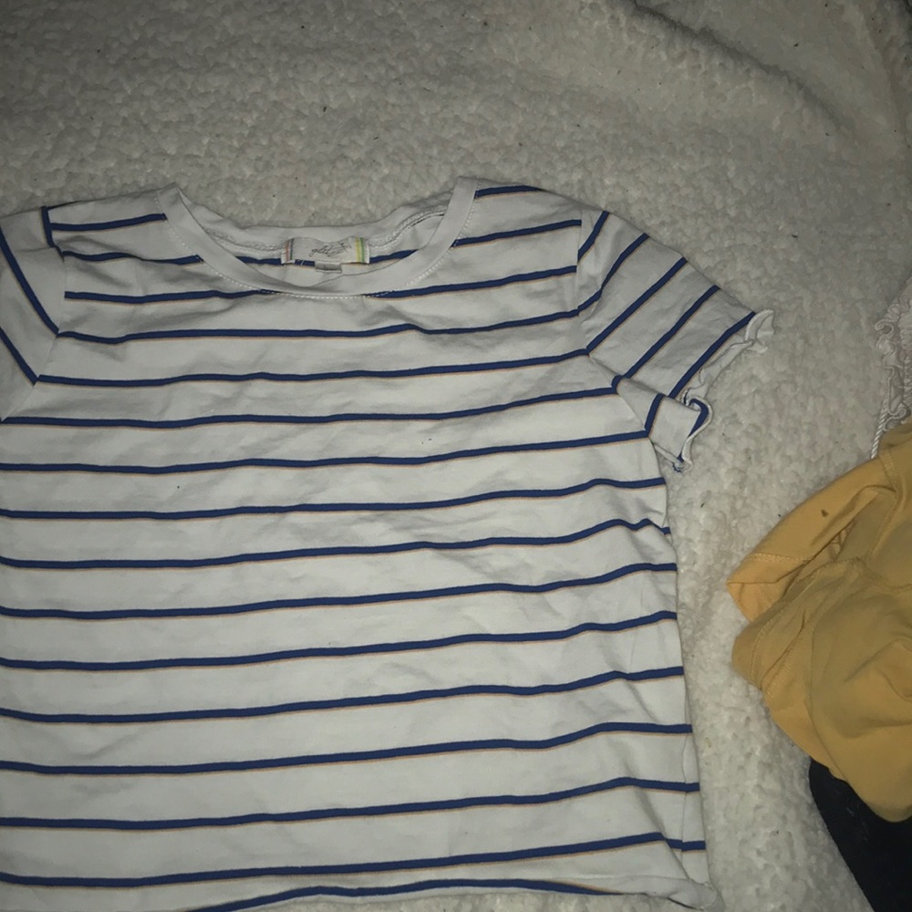 striped crop top
